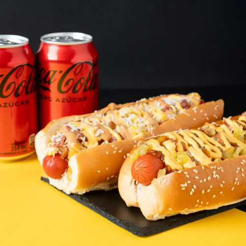 Combo - 2 Hot Dog + 2 Bebidas