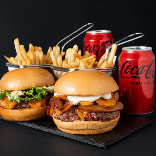 Combo - 2 Hamburguesas + 2 Bebidas