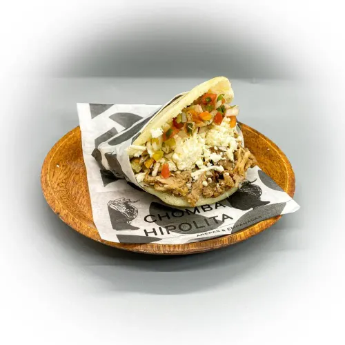 Arepa Especial Con Pernil A La Plancha