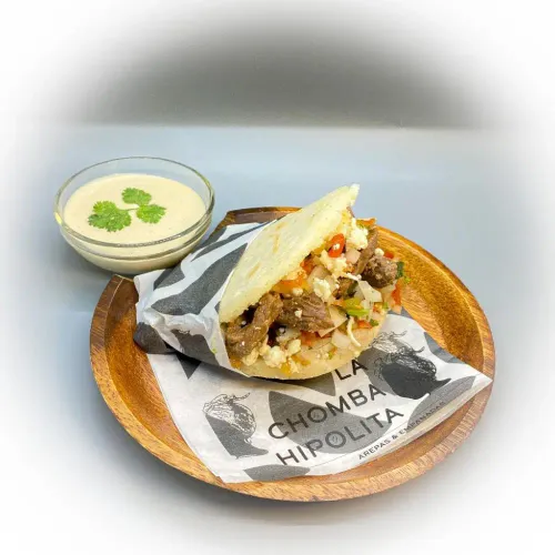 Arepa Especial Con Carne De Res