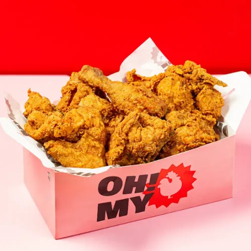 8 Piezas De Pollo Crunchy, 4 Salsas Oh My Chicken
