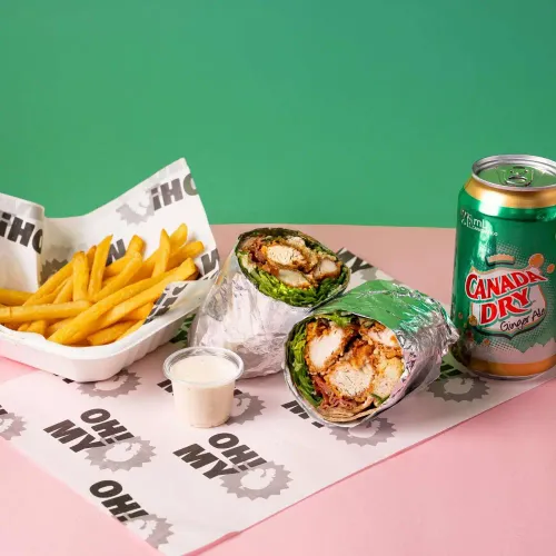 Combo Wrap César + Acompañamiento + Bebida