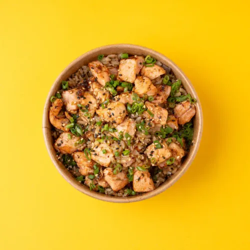 Pop Yakimeshi Salmon Bowl